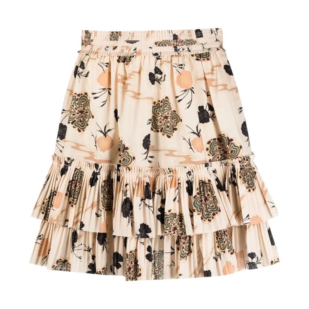 Ulla Johnson Leela Floral Poplin Mini Skirt Daisy Women's Size 0 XS